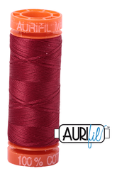 Aurifil Mako 50wt Cotton 200 m 220 yd. spool - 1103 Burgundy